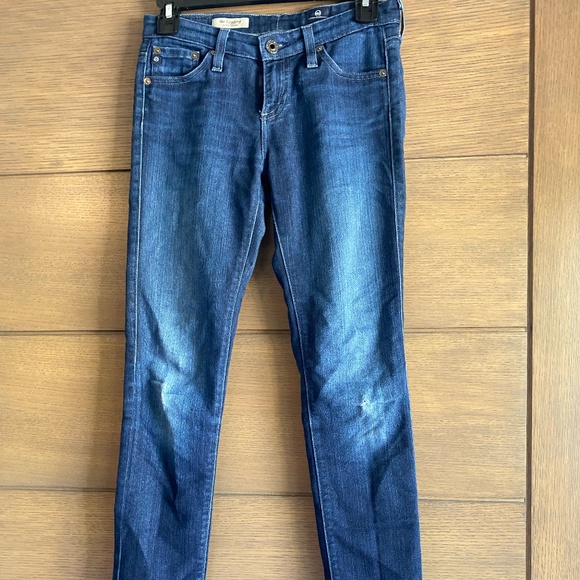 AG The Legging Super Skinny Jeans Distressed Blue Size 25R - Picture 1 of 5